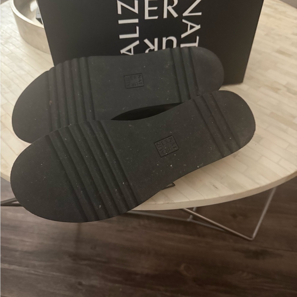 Naturalizer Metallic Pewter Sandals - Picture 3 of 7